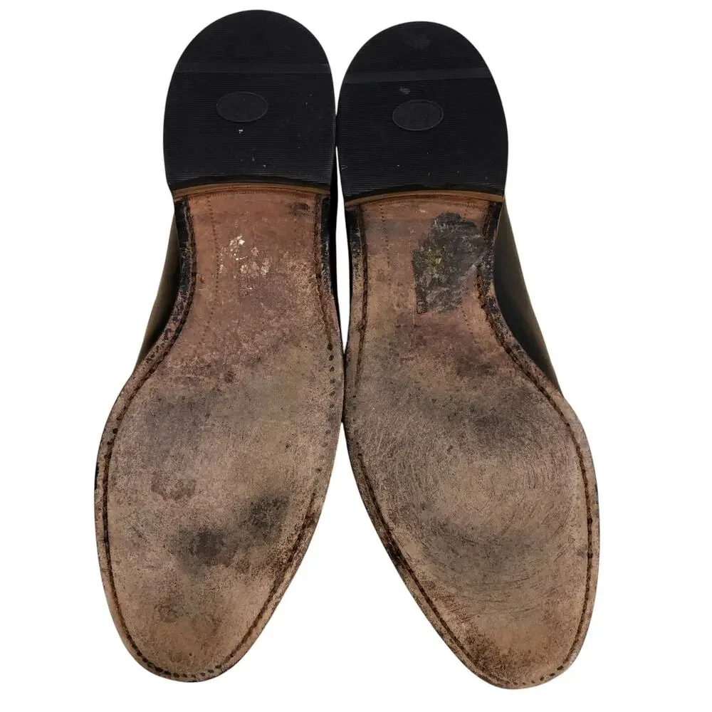 Allen Edmonds Loafers Mens 11 D Grayson Black Tassel Leather Dress Slip On